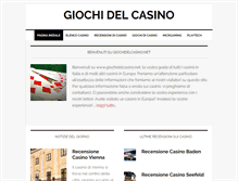 Tablet Screenshot of giochidelcasino.net